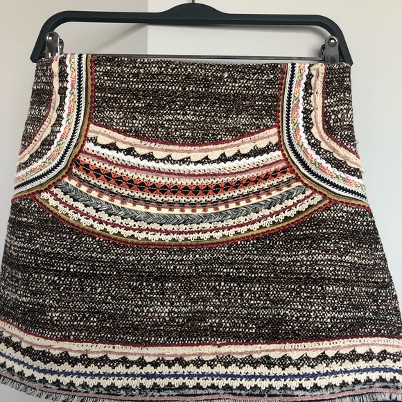 Mini skirt with ribbon pattern - Picture 3 of 6